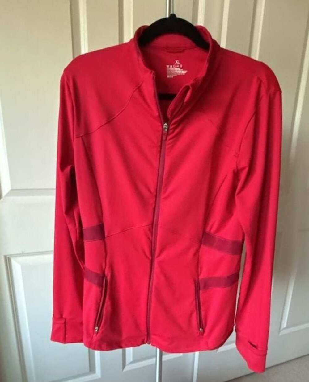 Athletic Works Red Full Zip Performance Jacket Size XL